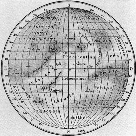 Antoniadi's map of Mercury