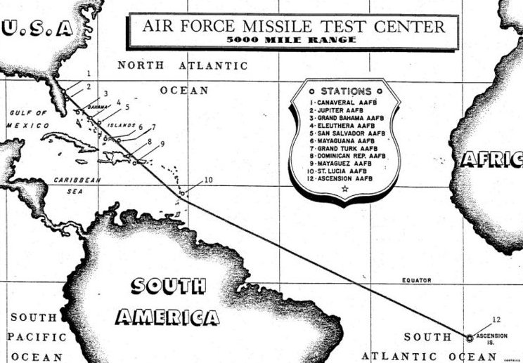 Atlantic Missile Range, c. 1957