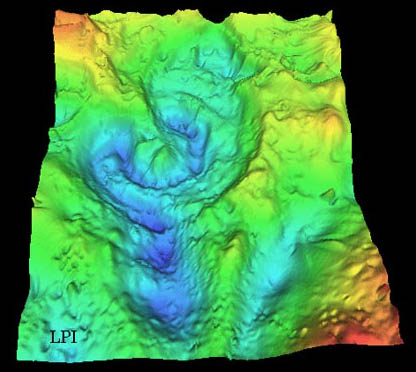 3D map of local gravity and magnetic field variations reveals the Chicxulub crater
