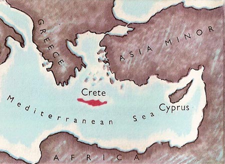 location of Crete
