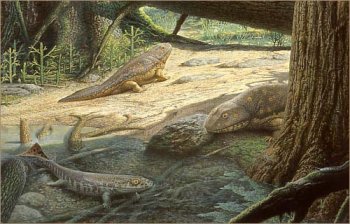 Devonian marine scene