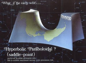 Saddle-shaped Earth by Joseph Portney