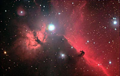 Flame and Horsehead Nebulae