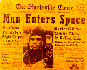 'Man Enters Space' story