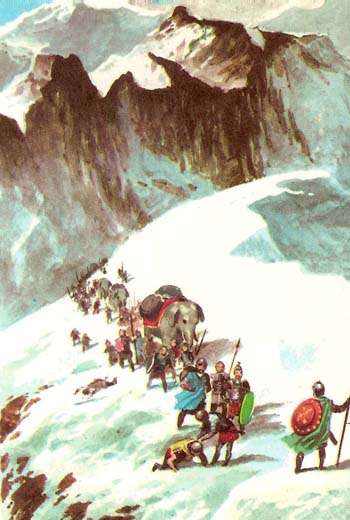 Hannibal crossing the Alps