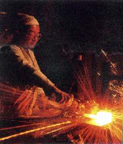 Japanese sword making