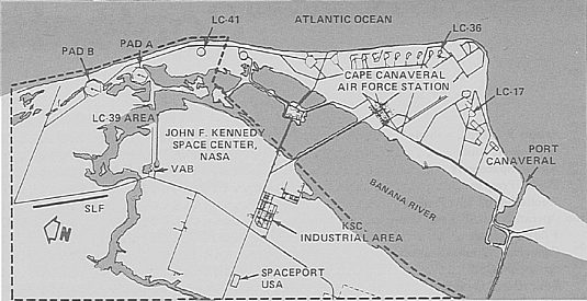 Kennedy Space Center map