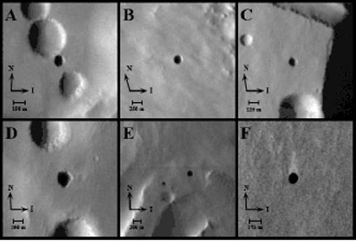 possible Mars caves