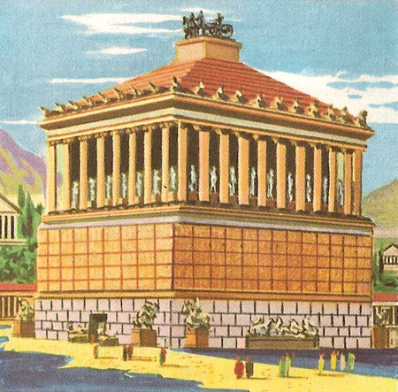 Artist reconstruction of the Mausoleum