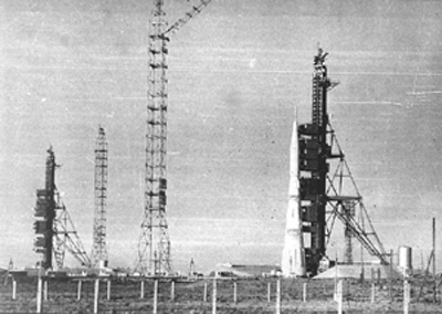 N-1 rocket on launch pad