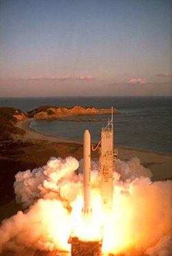 Japanese N-2 rocket launch