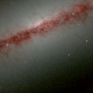 NGC 891 detail seen by the Hubble Space Telescope