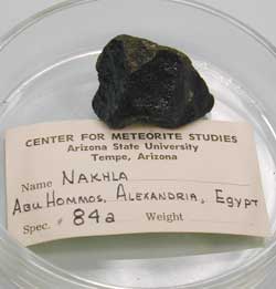 Fragment of the Nakhla meteorite
