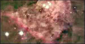 A portion of the Orion Nebula