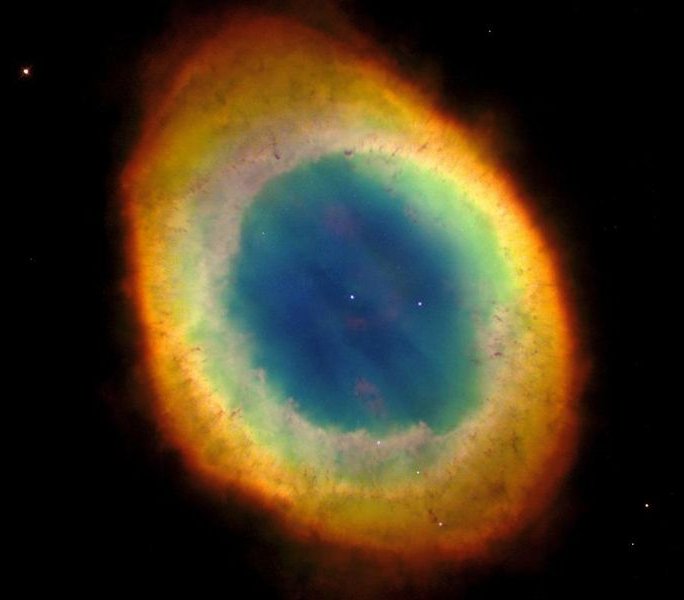 Ring Nebula, image by Hubble Space Telescope