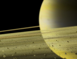 Saturn's rings artwork
