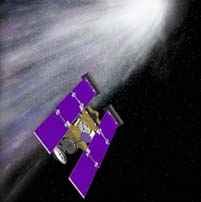 Stardust passing comet Borrelly