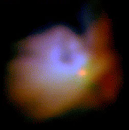 T Tauri star embedded in nebulosity