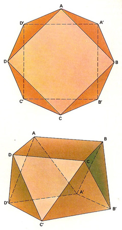 square antiprism seen from above and from the side