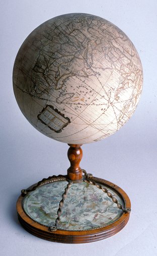 Globe of the Earth made by Joseph Moxon, 1679