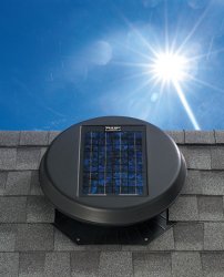 solar-powered attic fan