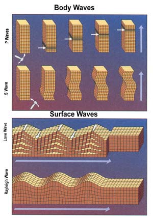 body waves and surface waves