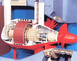 bulb turbine model
