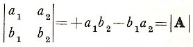 determinant with elements transposed