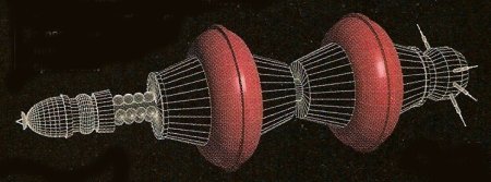 artist's concept of a diametric drive spacecraft