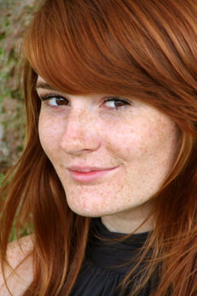 Girl with freckles