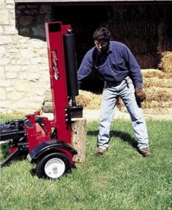 log splitter, vertical operation