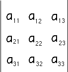 general 3x3 matrix