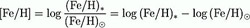 metallicity formula