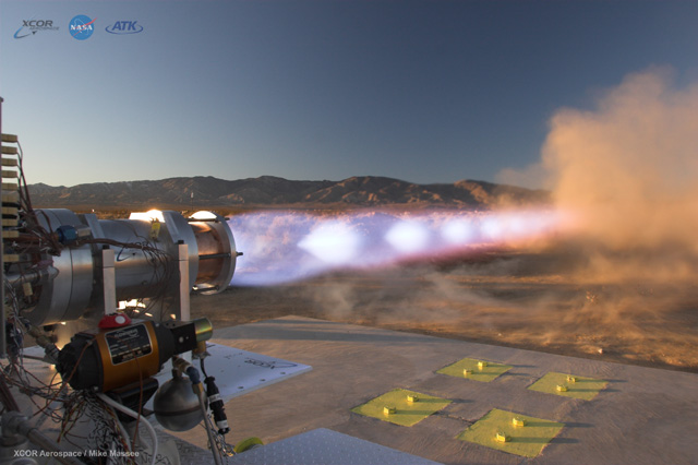 methane rocket engine test