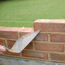 mortar in bricklaying