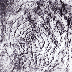 labyrinth rock carving