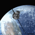 artist impression of a space elevator