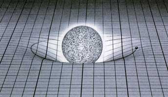 rubber sheet model of gravity