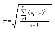 standard deviation formula