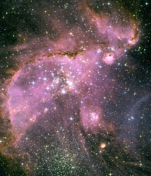 star forming region in the Small Magellanic Cloud
