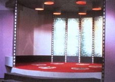 transporter pad of the  starship Enterprise Trek transporter