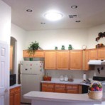 tubular skylight in kitchen