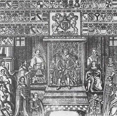 James I told Parliament in 1610 'The state of the monarchy is the supremest thing on earth'. On several occasions James, a genuine scholar, spelled out the implications of the theory of the divine right of kings.