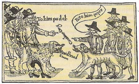 The civil wars marked a breakdown in ordered political and social life and animosities heightened during the course of the fighting. There were not only political and religious divisions between the Royalists and Parliamentarians in 1642, but also social ones. The Royalists were satirized as courtiers and rakes; the Parliamentarians as low-born moralists.