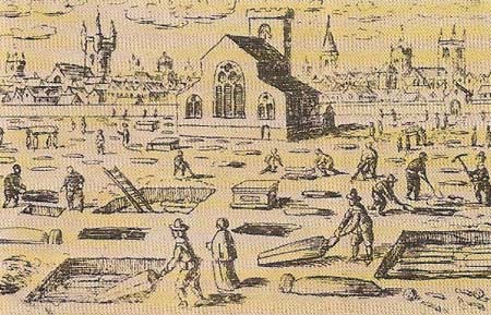 Death by plague had been common in Europe for almost two centuries. Periodic epidemics were a major check on population growth. Between a sixth and a third of the population died in each epidemic, although this figure could rise to as much as two-thirds, as happened in Germany in the 1630s. Plague also had some long-term effects; unstable social and economic conditions pushed up the age of marriage and thus lowered the birth-rate. Worst hit by the plague were the crowded, badly housed urban poor.