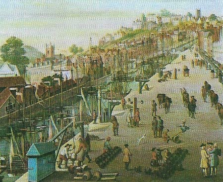 The port of Bristol prospered from having almost a monopoly of the lucrative West Indian slave trade during Walpole's administration.