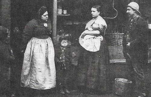 The East End of London remained notorious for its poverty and bad housing well into the 20th century. Many of its inhabitants were immigrants who had come from Ireland and continental Europe.