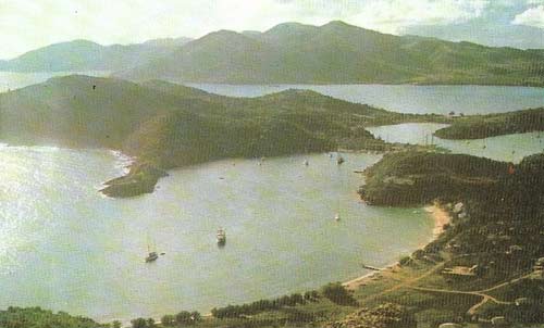 The English Harbour, Antigua, was the largest of the two English naval bases in the West Indies in the 18th century.