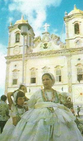 The Church in Brazil, as in the Spanish colonies, was closely linked to the state despite Rome's influence over the Jesuits. Portuguese churches, such as this one in Salvador, tended to be less opulent than those built by the Spaniards.