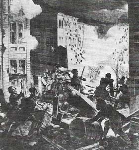 Liberal revolts in the 39 German states won constitutions that did not survive the repression of 1848. The impotence of nationalists in the Frankfurt Assembly was shown when they called Austrian and Prussian troops in to keep order.